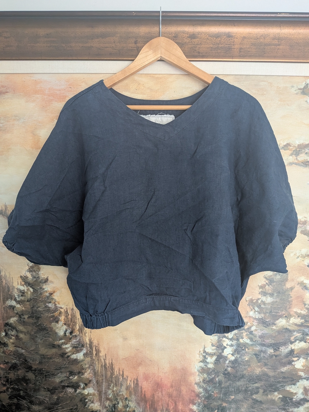 Not Perfect Linen Top XS